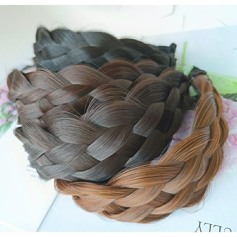 Headband Six-Strand Fishbone Braid Wig Non-Slip Widened Twist Thickened Hairband