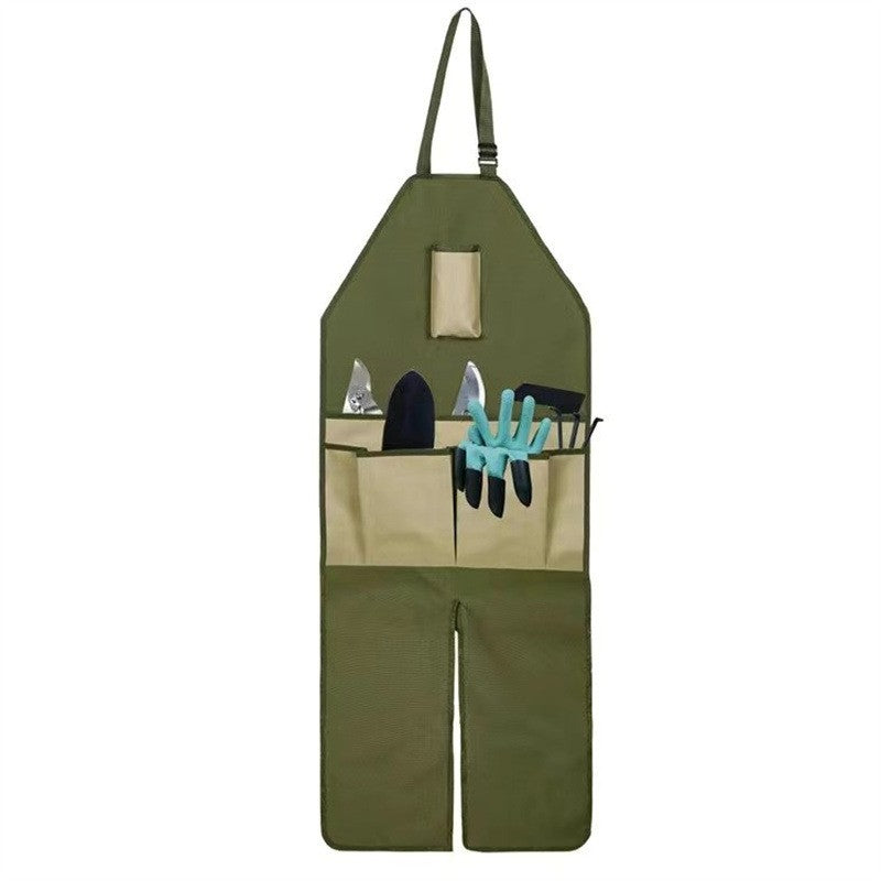 2025 New Garden Trimming Multi Pocket Outdoor Leg Protection Picking Apron-USA