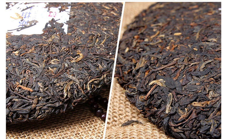 China Yunnan menghai Dayi 1501 chun pin Pu erh Tea Cooked ripe Cake,er tee thé