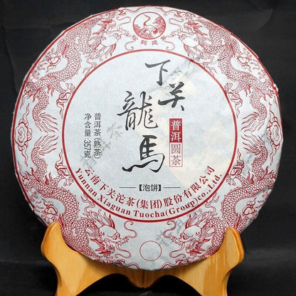 2016 Xiaguan tuocha LONGMA YUAN CHA Pu erh Tea Cooked Tee Puer Cake Black 357g