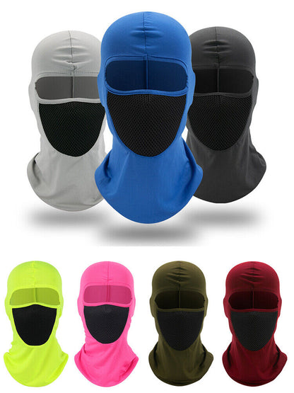 Pullover Cap Full Face Mask Breathable Sports Hat Scarf Headgear Windproof ⌒