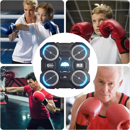 Music Boxing Machine with Bluetooth & LED Light Effects
