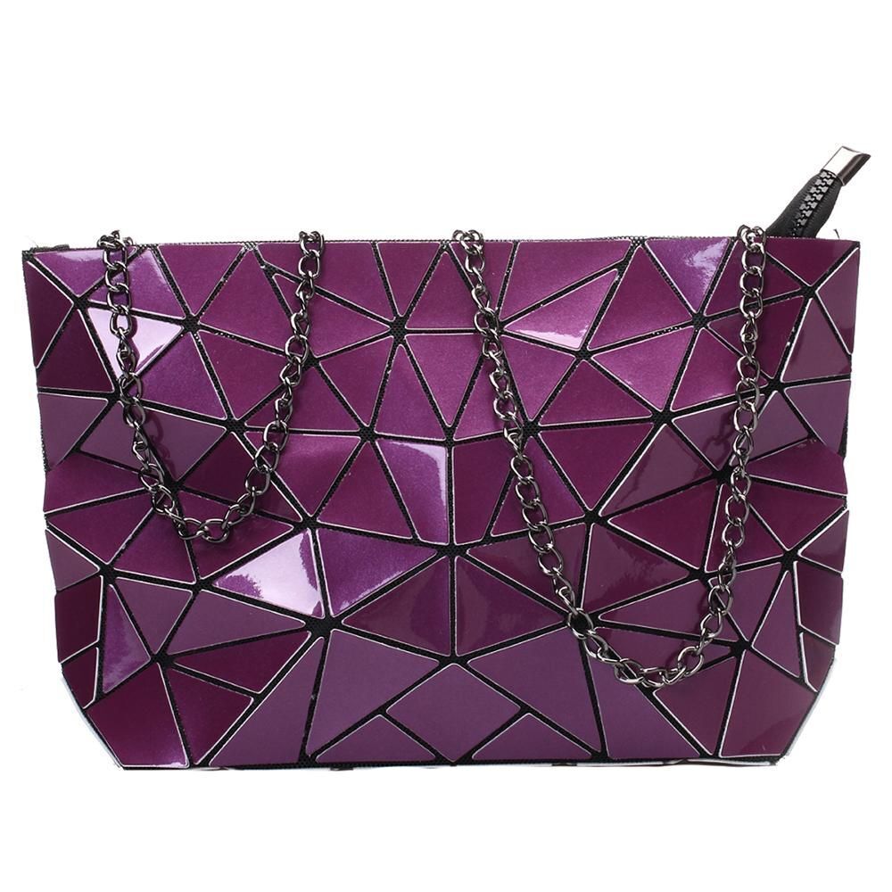 Chain Shoulder Bag Fashion Geometric Messenger Bags Crossbody Clutch 28*18*7.5CM