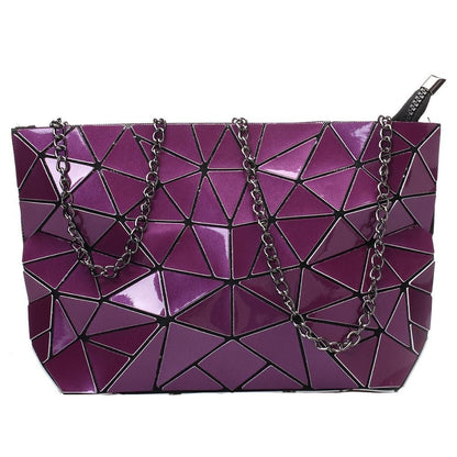 Chain Shoulder Bag Fashion Geometric Messenger Bags Crossbody Clutch 28*18*7.5CM