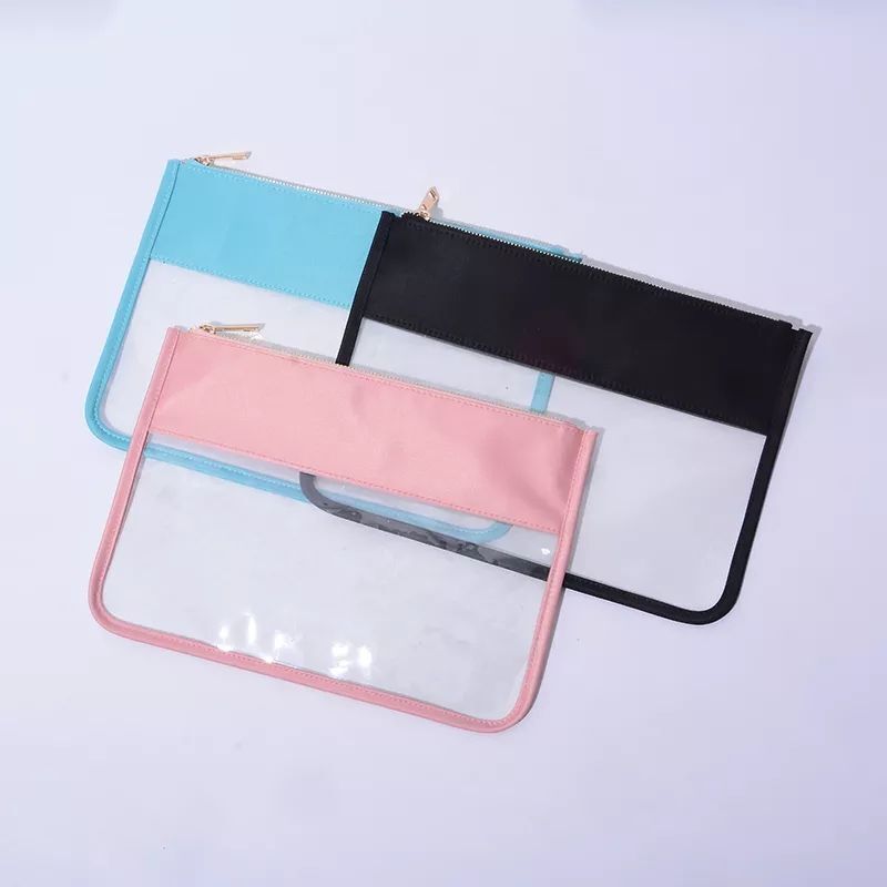 Transparent PVC Cosmetic Bag Clear Travel Make up Bag Pouch Snacks Bag Organizer
