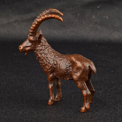 Collection Exquisite Chinese Copper sheep Statue figure tea pet table deco
