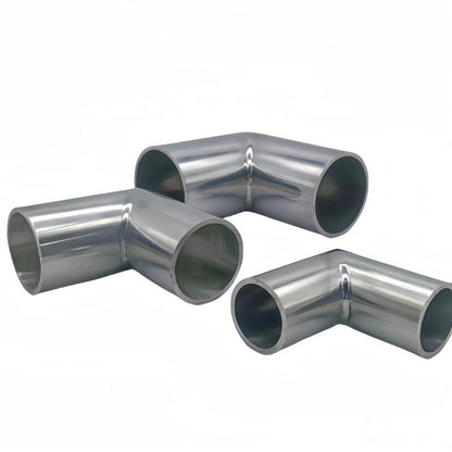 304 Stainless Steel Elbow 90 Degree Pipe Right Angle Exhaust Tube Polished Parts