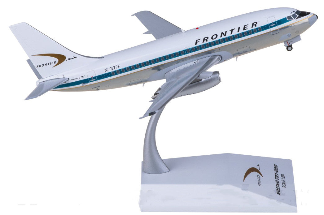 1:200 JC Wings Frontier Airlines B737-200 Airplane Diecast Aircraft Plane Model
