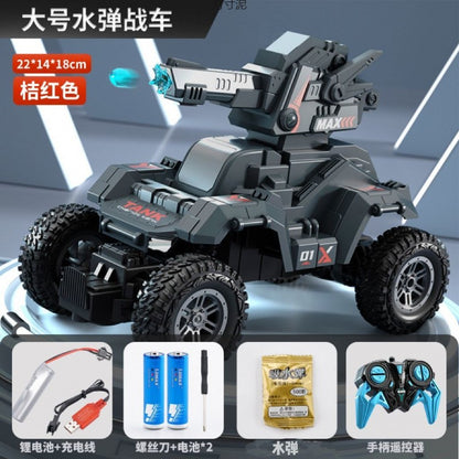 Children's remote-controlled electric tank four-wheel drive off-road toy car 2
