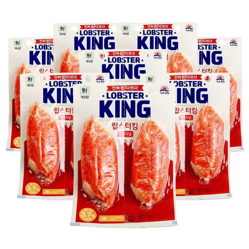 Crab Meat Snack Korean Style Seafood Stick Cod Lobster Flavor 140g