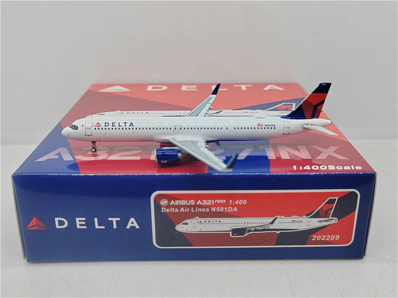 PandaModel DELTA AIR LINES For Airbus A321neo N501DA 1/400 Plane Pre-built Model
