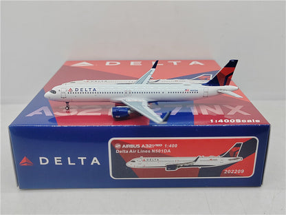 PandaModel DELTA AIR LINES For Airbus A321neo N501DA 1/400 Plane Pre-built Model