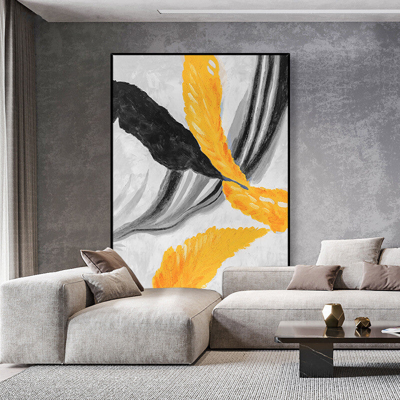 Abstract Handpainted Oil Painting On Canvas Large Contemporary Wedding Decor