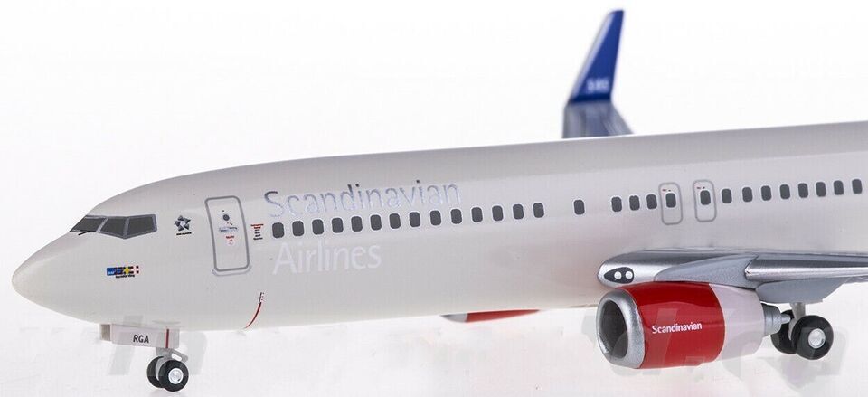 1:200 Hogan SAS Scandinavian Airlines BOEING 737-800 Airplane ABS Plastic Model