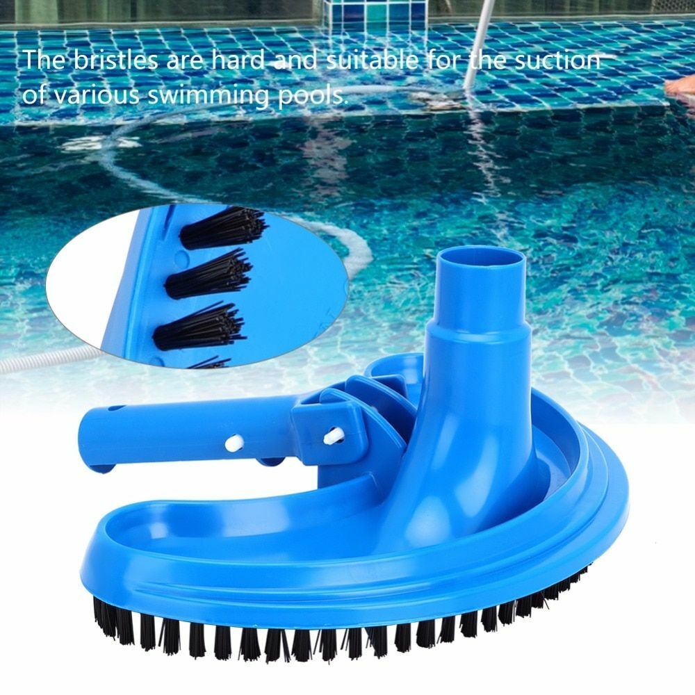 Curved Vacuum Head Swimming Pool Suction Brush Cleaner Half Moon Flexible Clean