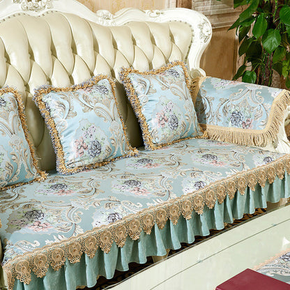European High Density Lace Sofa Covers 2 3 Seater Slipcover Couch Protector Mat