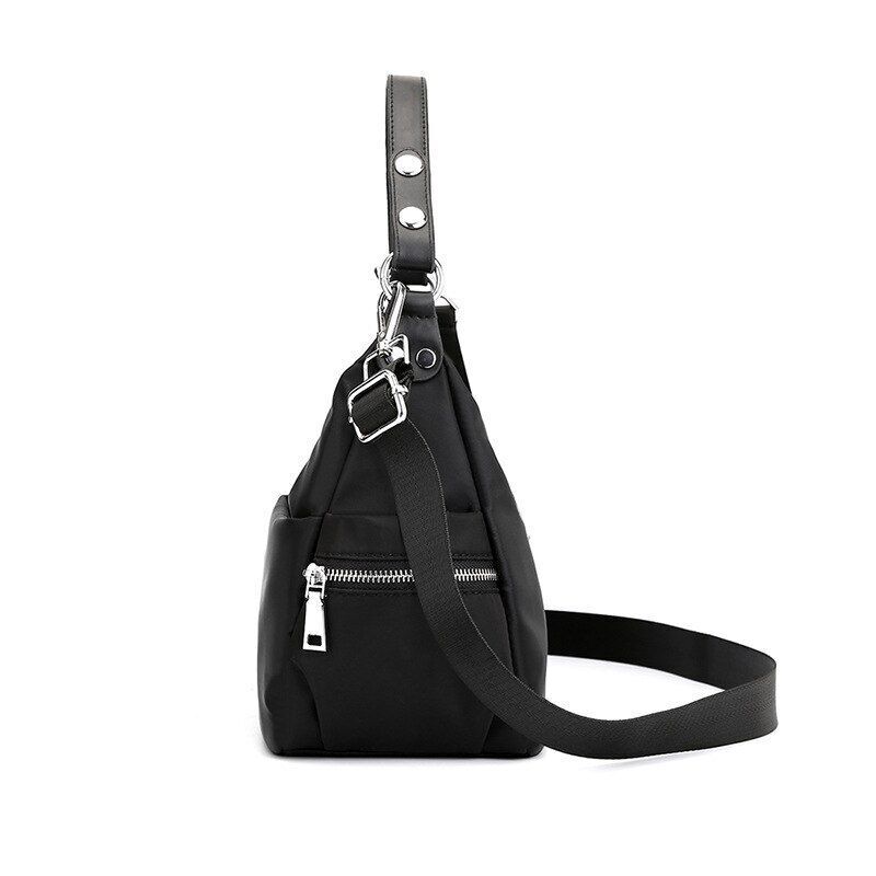 Small Nylon Shoulder Bag Messenger Crossbody Bags Lady Handbag Zipper Shell 1 PC