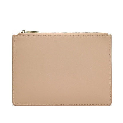 Customized Letters Pouch Synthetic Leather Clutch Bag Small Handbag Purses Pink