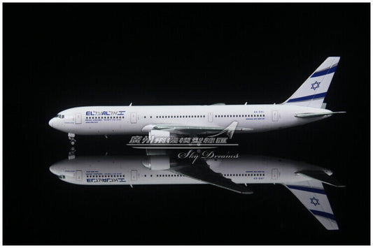 1:400 JC WINGS ISRAEL AIRLINES BOEING 767-300ER Passenger Airplane Diecast Model