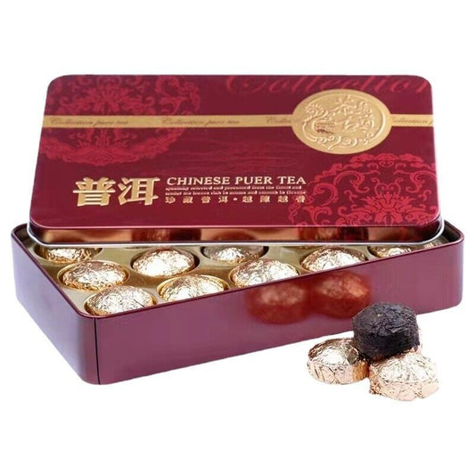 Glutinous Rice Fragrant Pu Erh Tea Puer Tea Mini Tuocha Tin Package Healthy Food