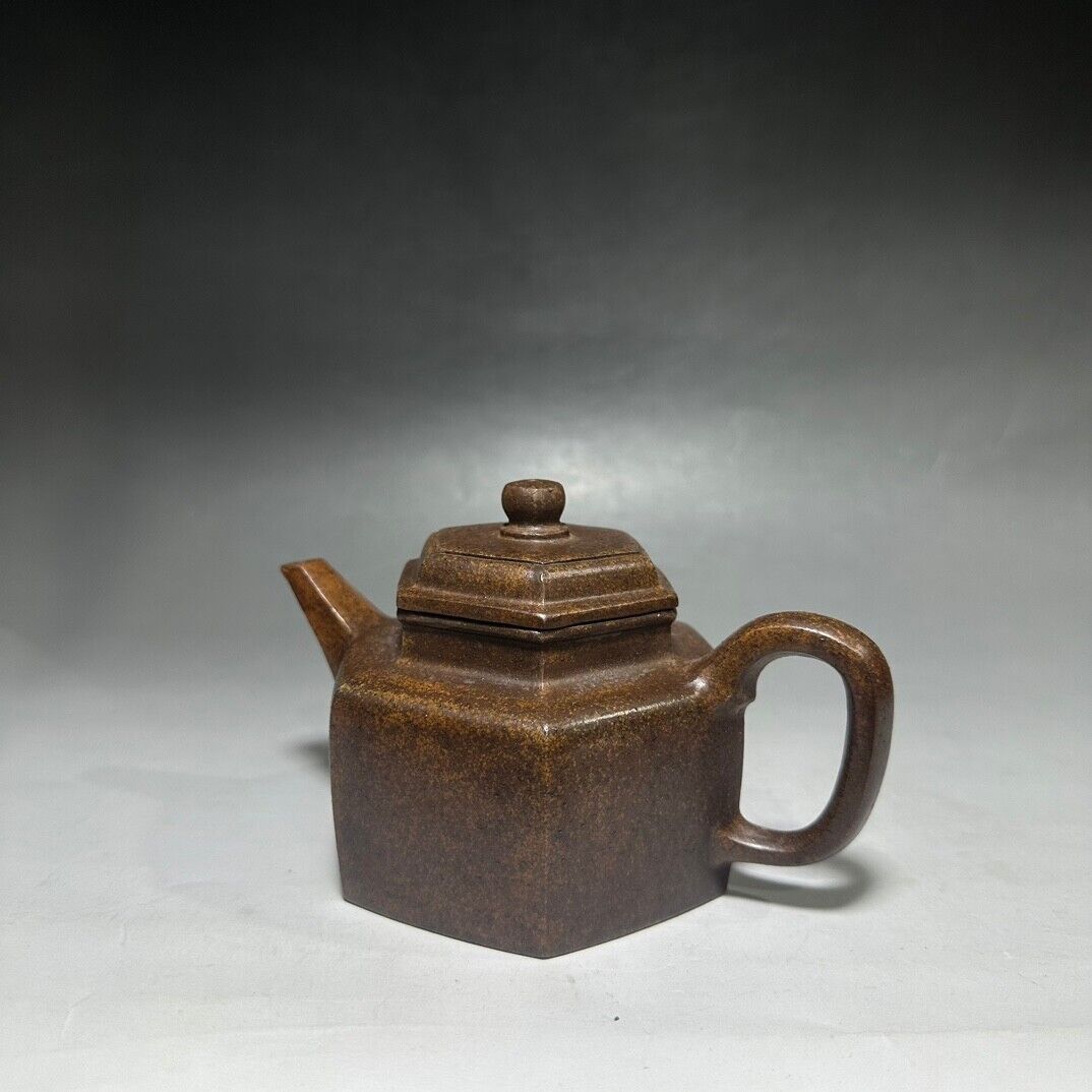 Chinese Yixing Zisha Clay Handmade Exquisite Teapot （六方 底款：吴雲根）