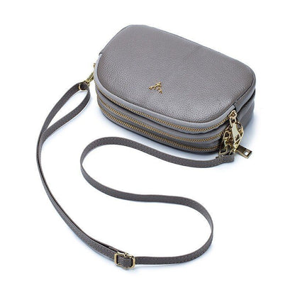 Casual Crossbody Bag Retro Shoulder Bag Flap Cow Leather Messenger Bags Handbags