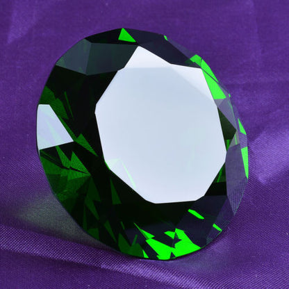New 80mm Crystal Diamond Paperweight Solid Color Wedding Gifts 3.15" W