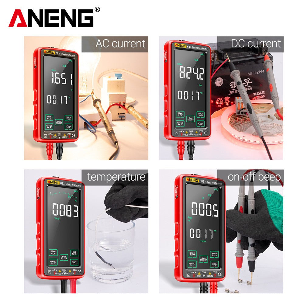 ANENG6000 Counts Multimetro Smart Multimeter Touch Test Rechargeable Multitester