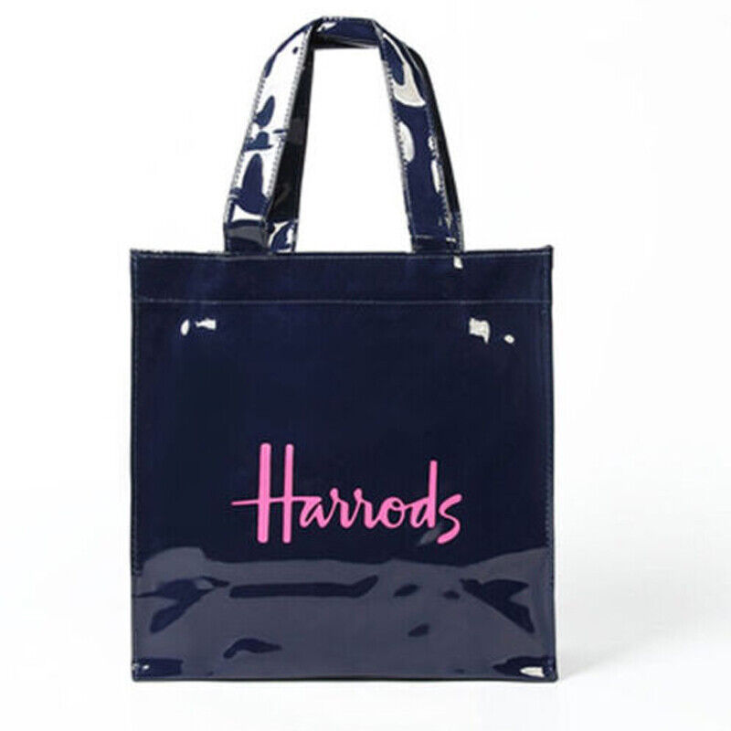 Harrods London Girls Shopper PVC Tote Bag Top-handle Casual Shopping Handbag