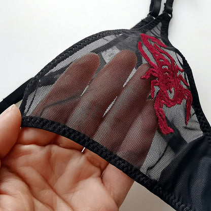 Sexy Womenthongs Mesh G-String Underwear Low Waist See Through Panties G-String