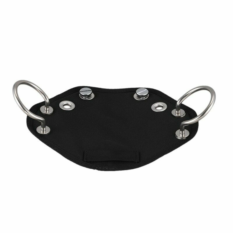Scuba Diving Sidemount Buttplate BCD Accessories Hanging Board Bolts Nylon Black