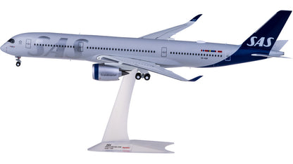 1:200 34CM Herpa SAS AIRBUS A350-900 Passenger Airplane ABS Plastic Plane Model