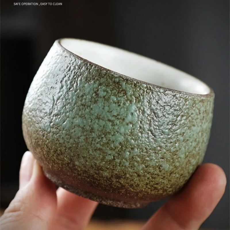 Coarse Pottery Kiln Change Tea Cup Single Cup Master Cup Retro Kung Fu Tea Set