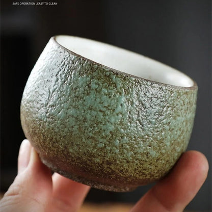 Coarse Pottery Kiln Change Tea Cup Single Cup Master Cup Retro Kung Fu Tea Set