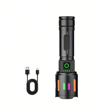 350000000 Lumen Super Bright LED Tactical Flashlight Rechargeable LED Work Light