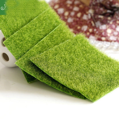 Fake Moss Miniature Garden Ornament DIY Mushroom Craft Artificial Lawn Grass