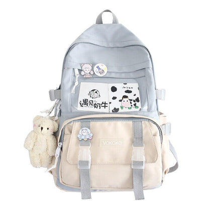 Women Backpack Teenager Girl BookBag Laptop Rucksack Student School Bag Female