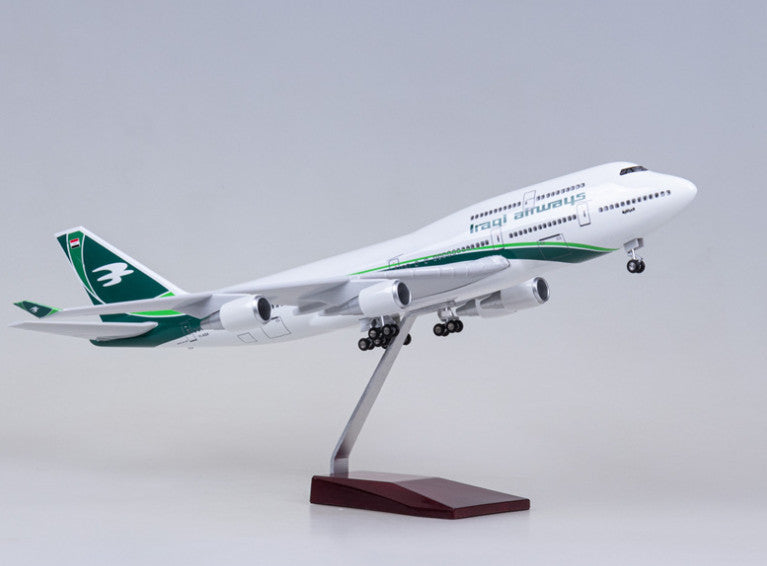47CM 1:150 Iraqi Airways BOEING 747-400 Airplane Landing Gears Resin Model