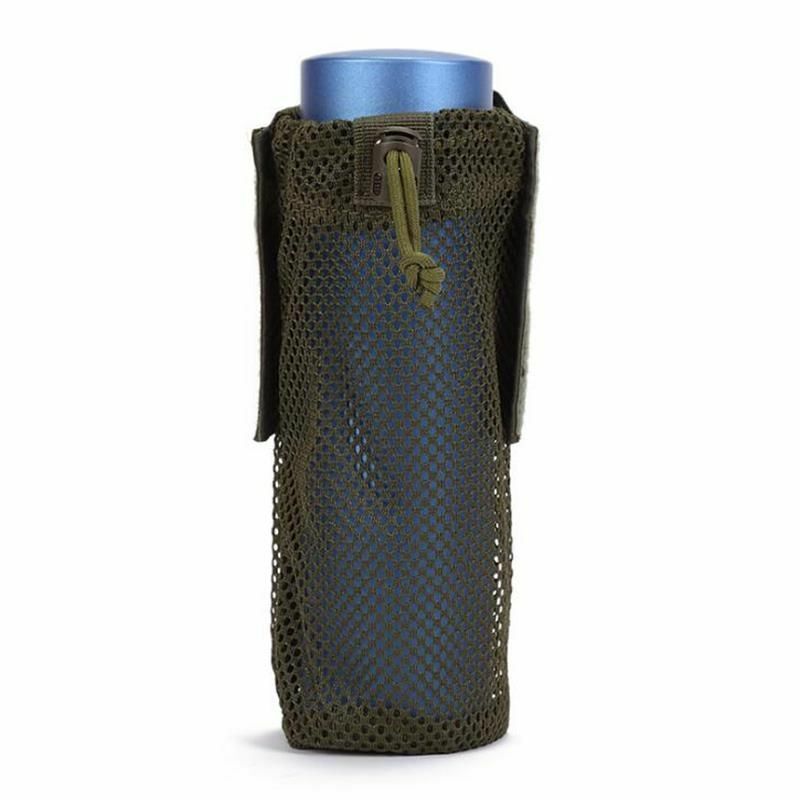 Tactical Water Bottle Pouch Foldable Holster Backpack Sports Water Sleeve Bag