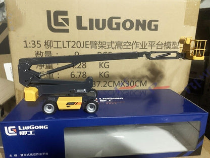 1:35 LIUGONG LT20JE Boom Aerial Work Platform Construction Machine Diecast Model