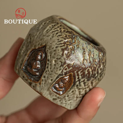 Dunhuang Kiln Transformation Cover Placement Retro Ceramic Kung Fu Tea Set