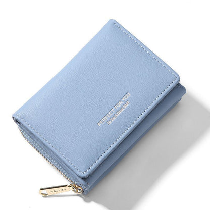 Women Wallet Multifunctional Folding Multi-card Slot Card Bag Zipper Coin Purse