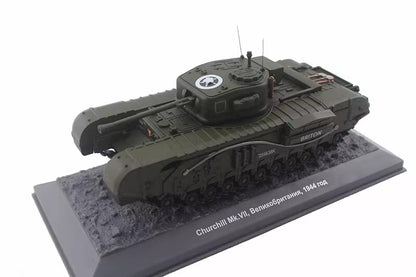1/43 British Churchill Mk.VII Crocodile Spitfire Tank Alloy Model Finished