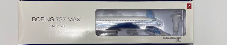 1:200 Hogan Boeing 737 MAX8 Passenger Airplane Plane ABS Plastic Aircraft Model