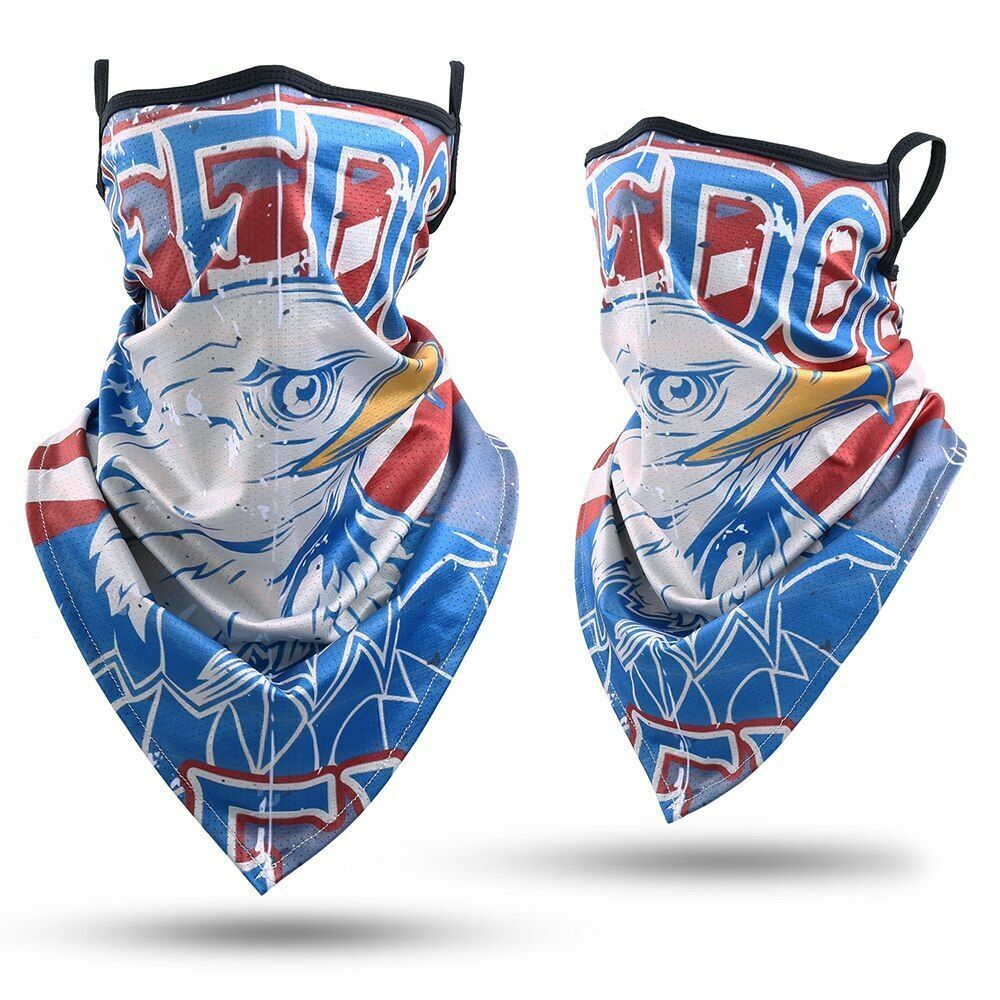 Printed Bandana Cycling Ear Face Mask Neck Gaiter Hunting Running Scarf 26*42 CM