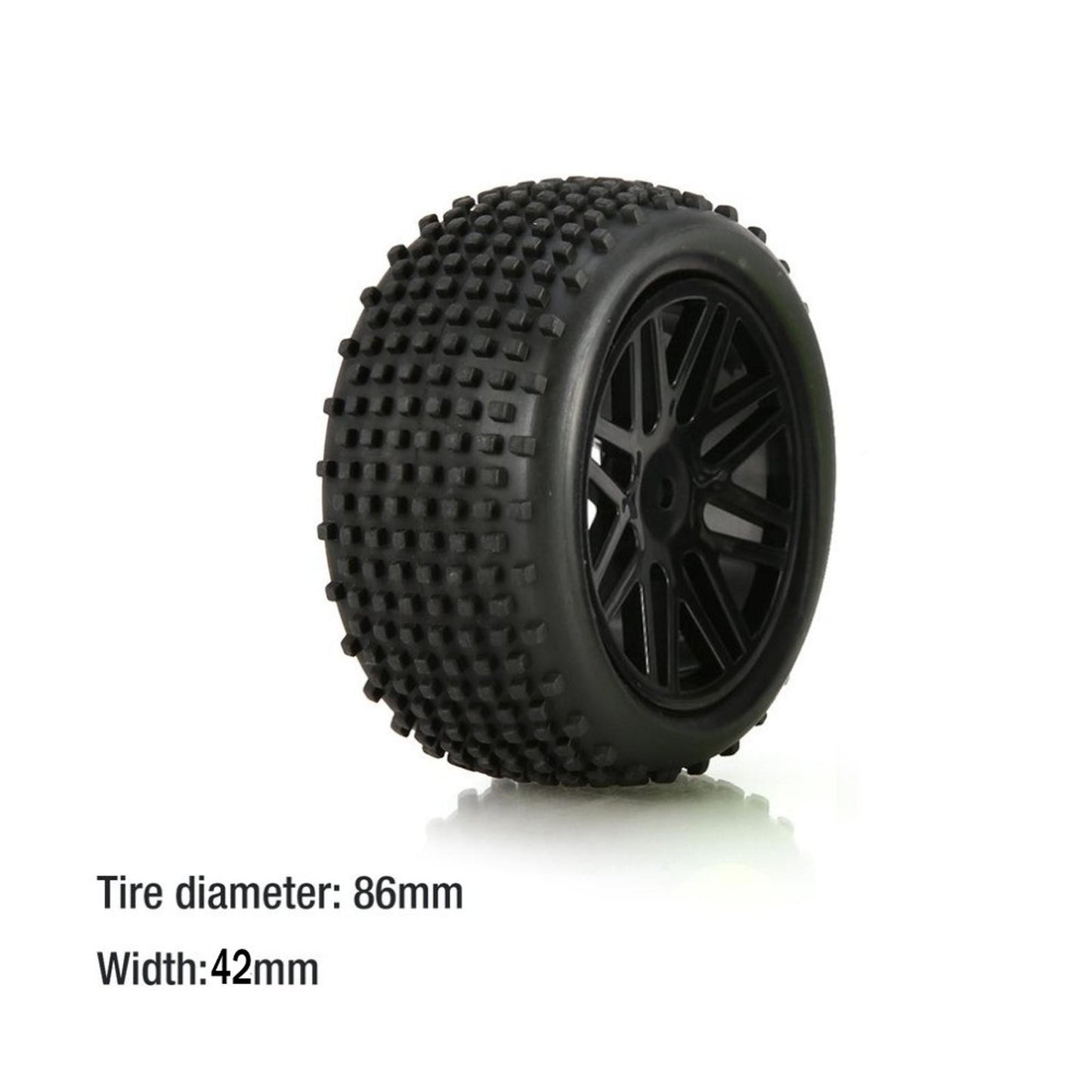 4Pcs Rubber Wheel Tires Wheel Hub For Wltoys 1/10 1/12 1/14 104001 124019 RC Car