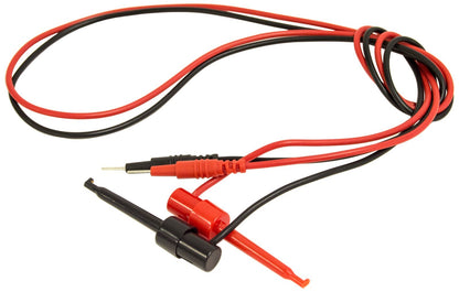 2 Red & 2 Black Minigrabber IC Hook to Male Jumper Pin for Breadboard Test Leads