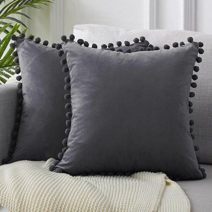 Cushion Cover Soft Velvet Decorative Pillows Throw Case Solid Luxury Homes Seat