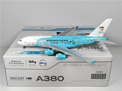 JC Wings Portugal HiFly FOR AIRBUS A380 9H-MIP 1:400 Aircraft Pre-built Model
