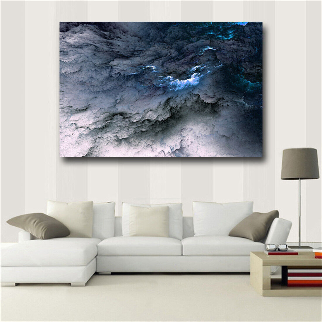 Large art prints Home Decor Canvas Painting Wall Art Beautiful blue cloud